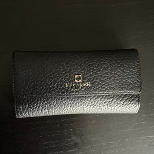Kate Spade Tri-Fold Black Wallet